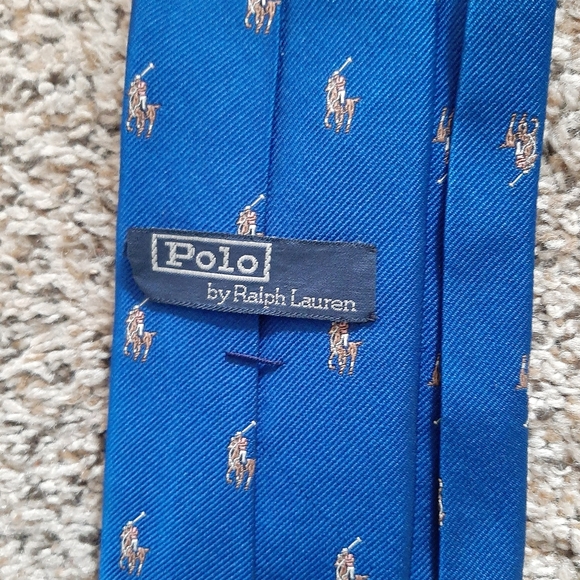 Blue Polo Pony Silk Tie - Polo Ralph Lauren - Picture 4 of 10